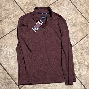 GAP Plum colored Quarter-Zip Pullover